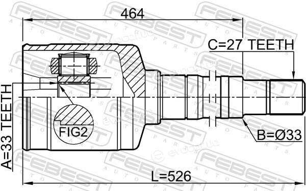 Febest 0211-T31RH