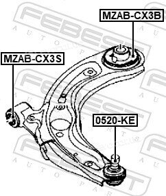 Febest MZAB-CX3B