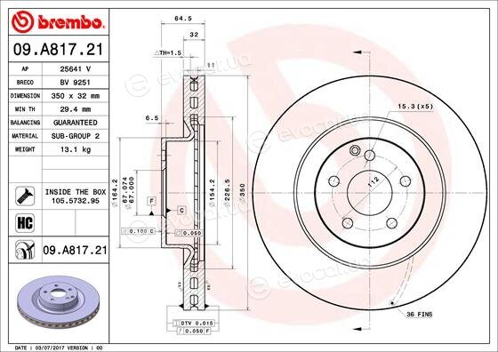 Brembo 09.A817.21