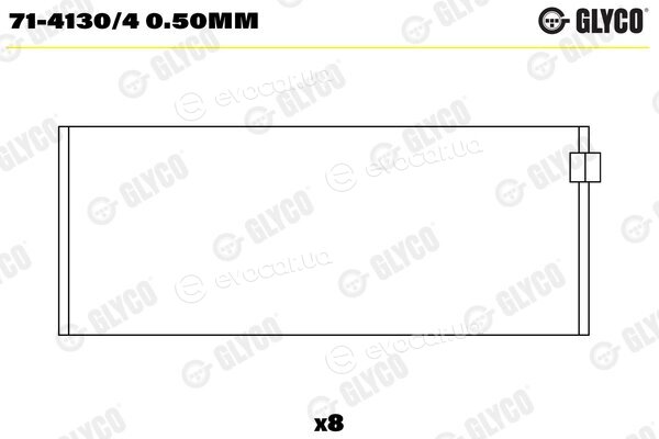 Glyco 71-4130/4 0.50mm