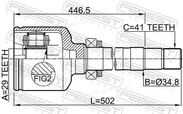 Febest 2811-DUCQ18RH