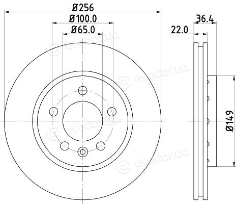 Hella Pagid 8DD 355 127-451