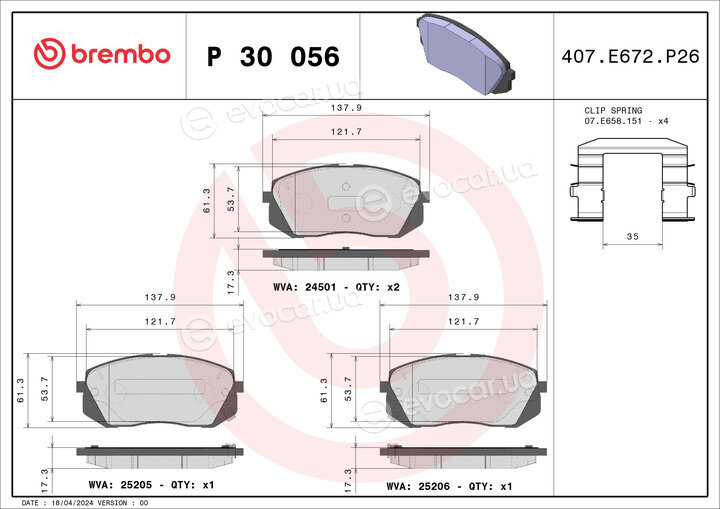 Brembo P 30 056X