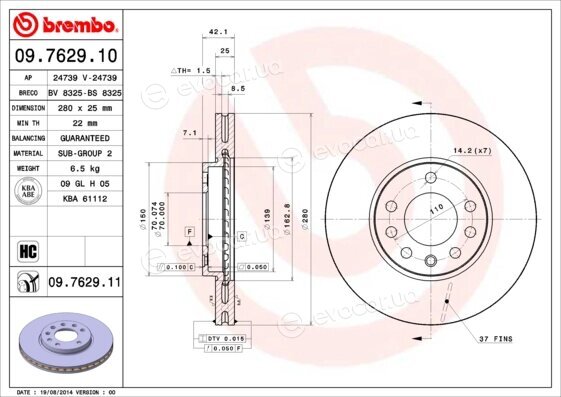 Brembo 09.7629.11