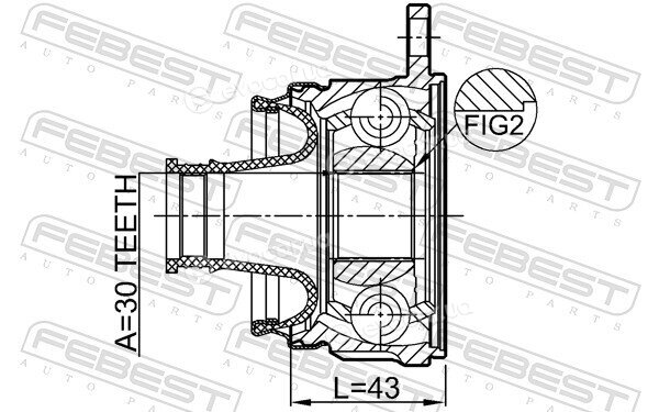 Febest 0411-KB4SHA