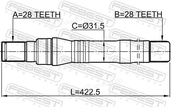 Febest 1212-SFCMAT