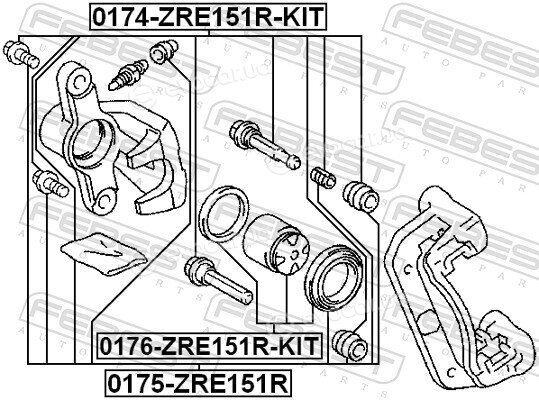 Febest 0174-ZRE151R-KIT