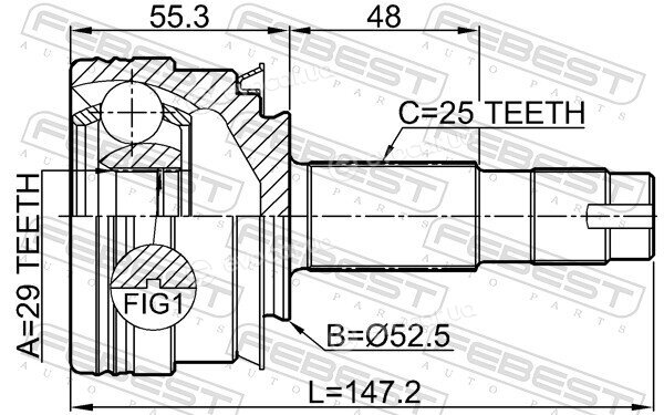 Febest 1010-T300MT