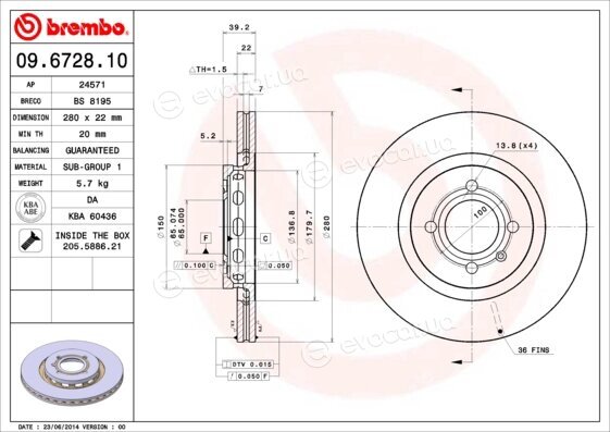 Brembo 09.6728.10