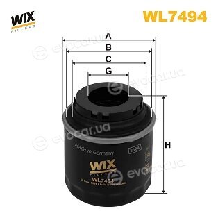 WIX WL7494