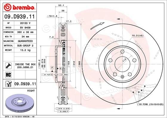 Brembo 09.D939.11