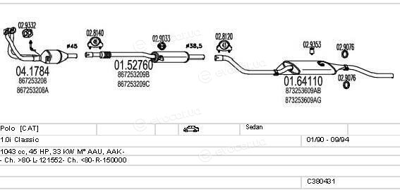 MTS C380431001619