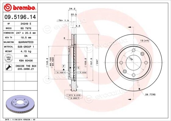 Brembo 09.5196.11