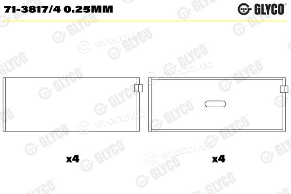 Glyco 71-3817/4 0.25mm