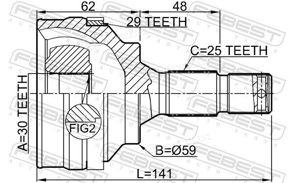 Febest 6510-002A29