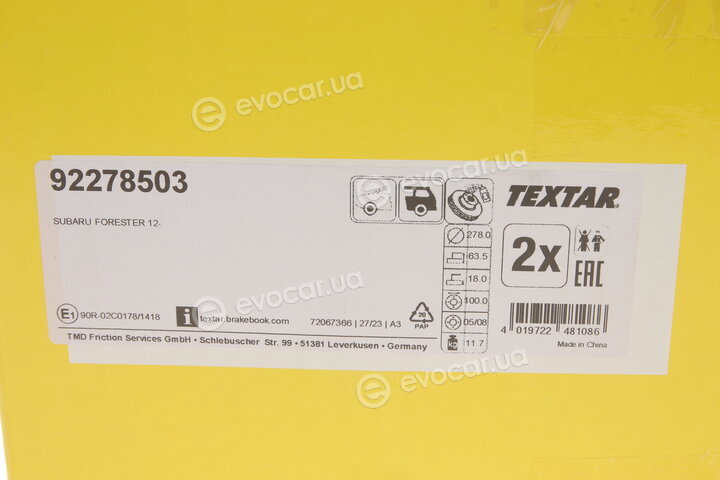 Textar 92278503
