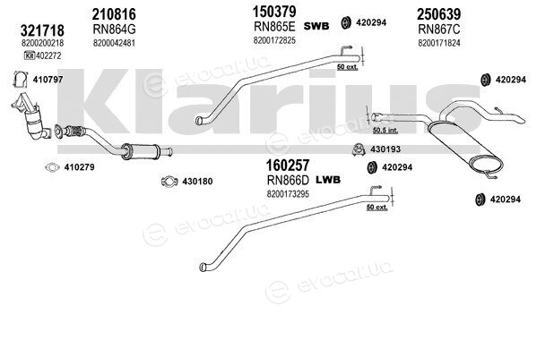 Klarius 720872E