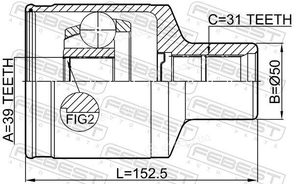 Febest 2111-F150RH