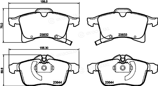 Hella Pagid 8DB 355 009-221