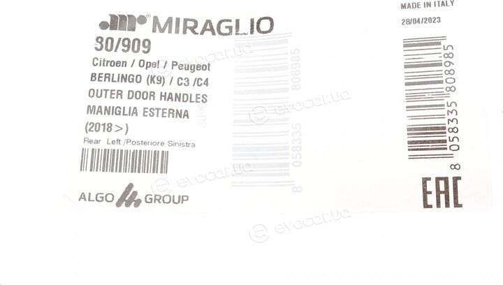 Miraglio 80/909