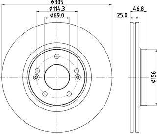 Hella Pagid 8DD 355 126-541