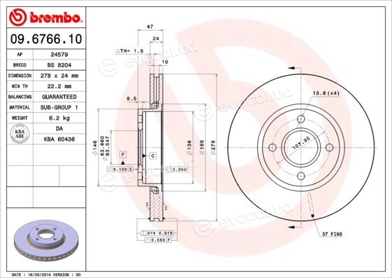 Brembo 09.6766.10