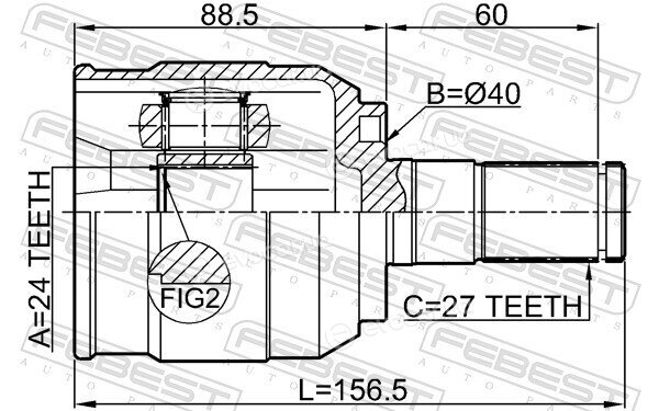 Febest 1211-IX352WDRH