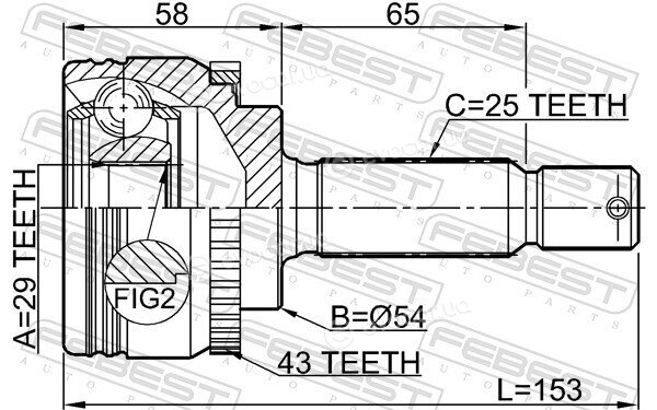 Febest 0410-CJA43