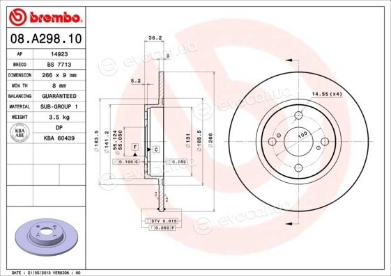 Brembo 08.A298.10