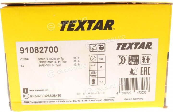 Textar 91082700