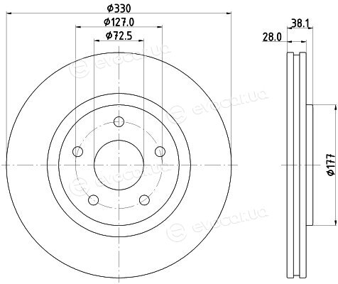 Hella Pagid 8DD 355 123-151