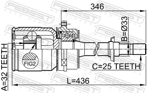 Febest 0211-SR20RH