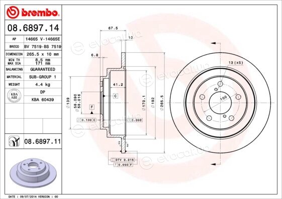 Brembo 08.6897.11