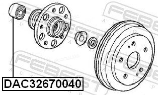 Febest DAC32670040