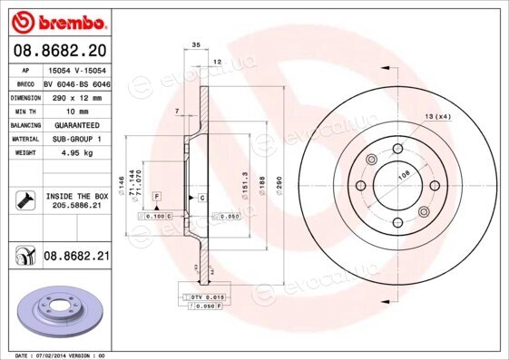 Brembo 08.8682.21