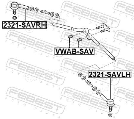 Febest VWAB-SAV