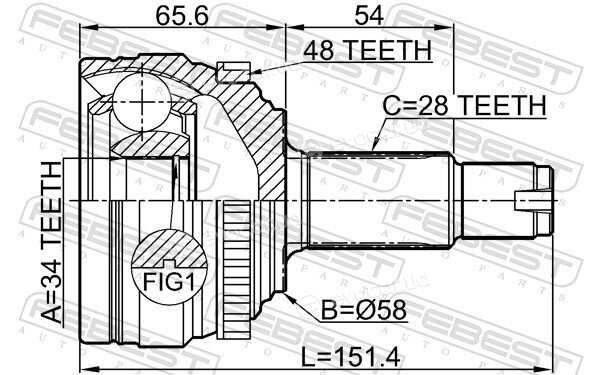 Febest 1410-KORA48