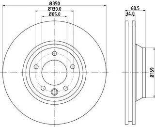 Hella Pagid 8DD 355 128-071