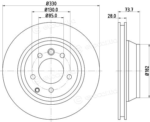 Hella Pagid 8DD 355 109-821