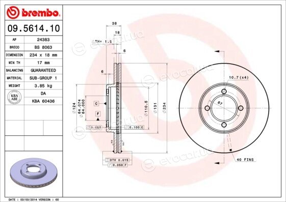 Brembo 09.5614.10