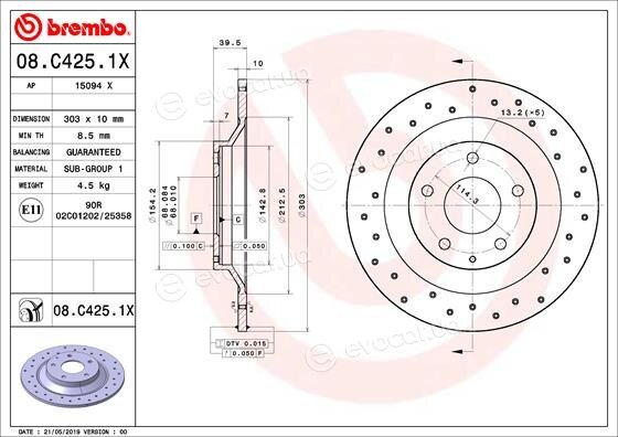 Brembo 08.C425.1X