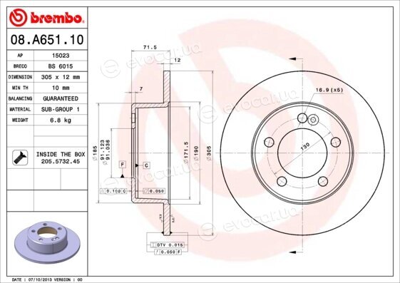 Brembo 08.A651.10