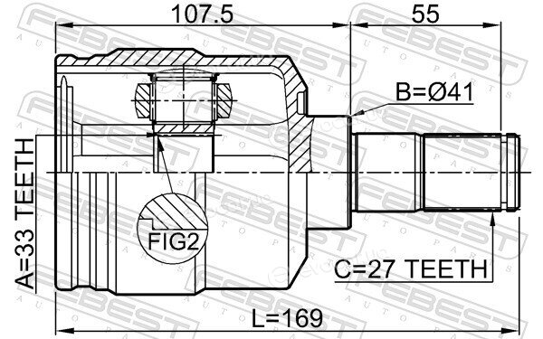 Febest 1211-TUC27LH