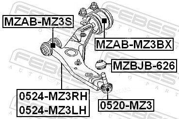 Febest MZAB-MZ3BX