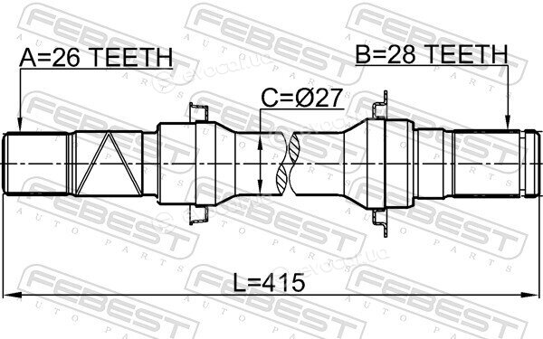 Febest 0512-BL16AT