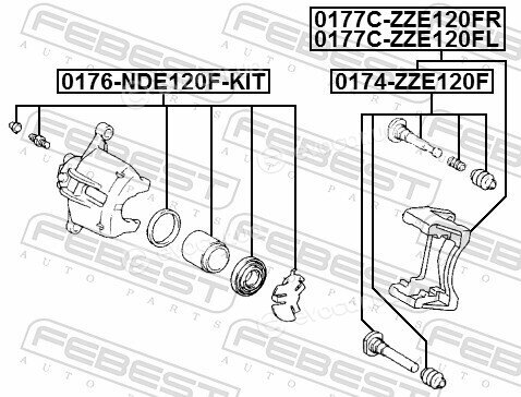 Febest 0177C-ZZE120FR