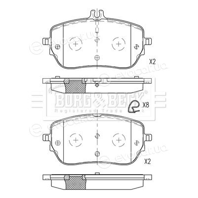 Borg & Beck BBP2808
