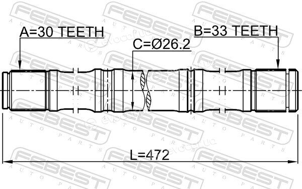 Febest 0212-HR16D