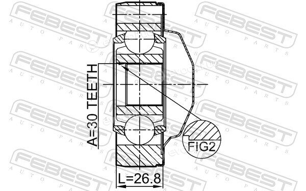 Febest 1611-164SHA