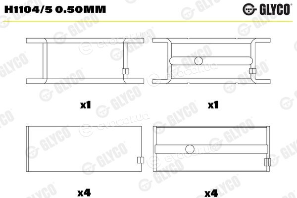 Glyco H1104/5 0.50mm